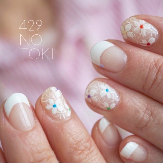 春 オールシーズン オフィス デート ハンド シフクノトキのネイルデザイン No ネイルブック