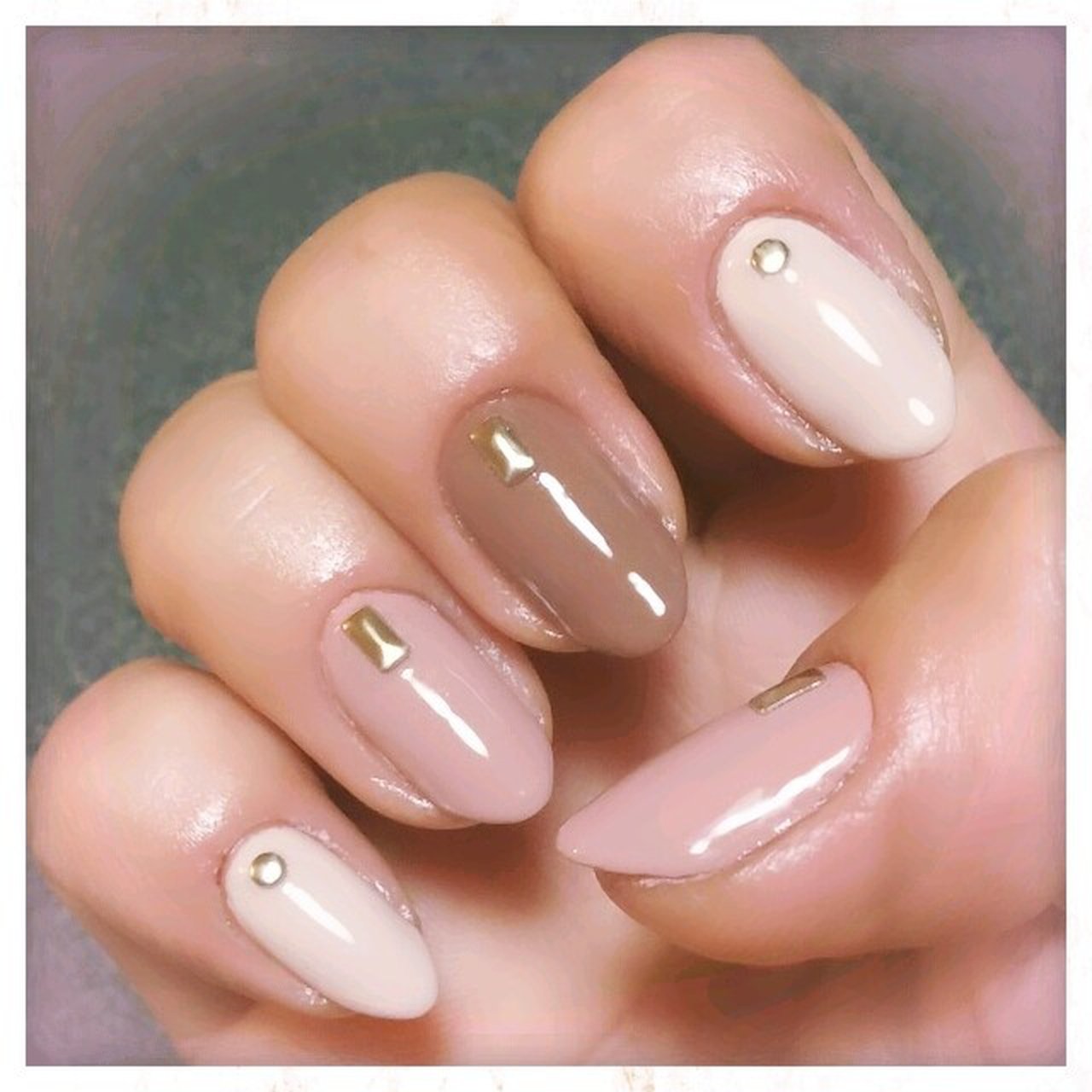 ハンド/シンプル/ワンカラー/ベージュ/ブラウン - Lazyのネイル