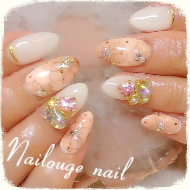 春 パーティー デート 女子会 ハンド Nailsalon Nailougeのネイルデザイン No ネイルブック