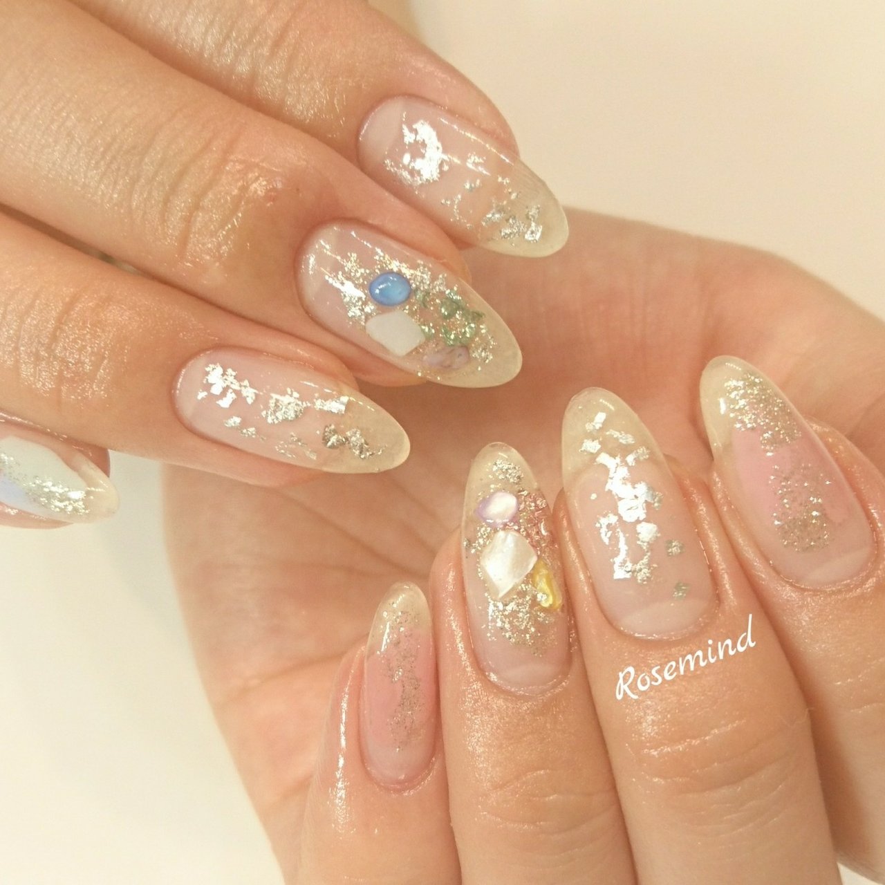 春 夏 オフィス ハンド シンプル Nail Rosemindのネイルデザイン No ネイルブック