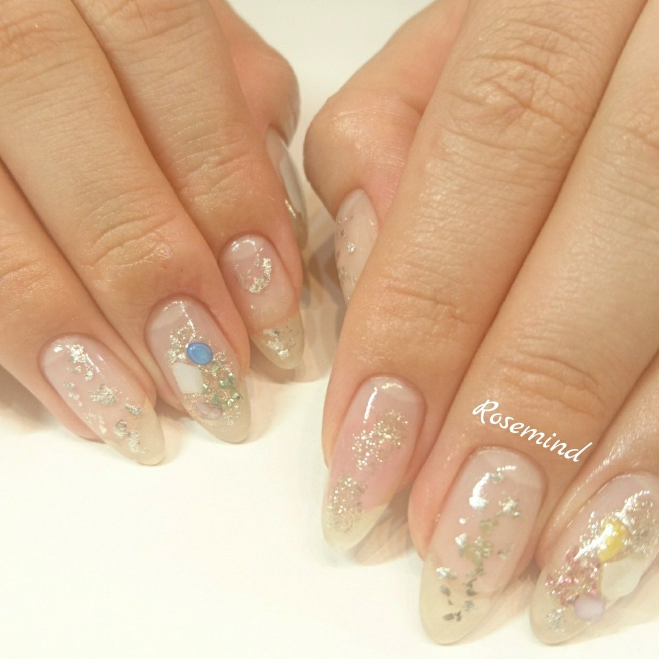 春 夏 オフィス ハンド シンプル Nail Rosemindのネイルデザイン No ネイルブック