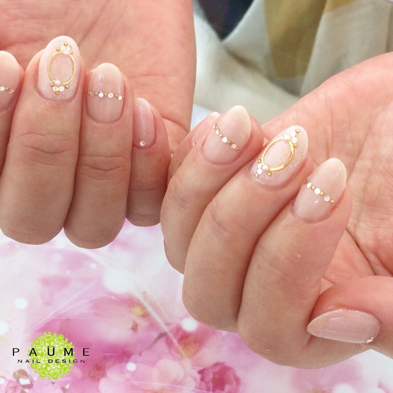 オールシーズン ブライダル パーティー ハンド ビジュー Mou Nailのネイルデザイン No ネイルブック