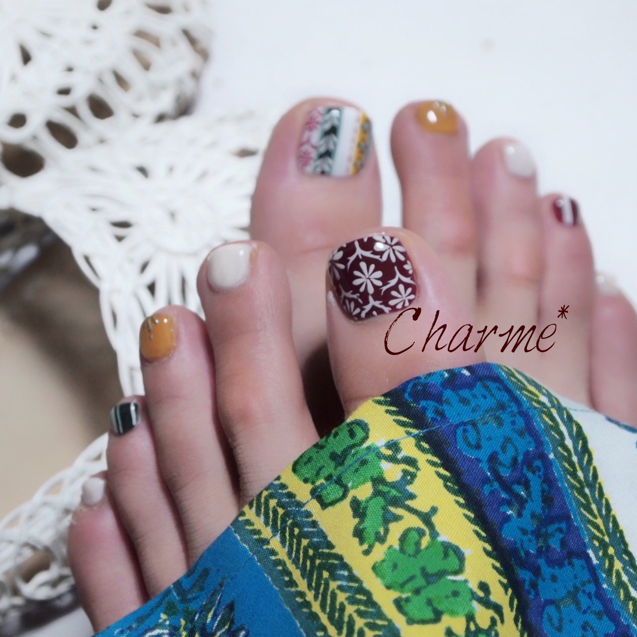 春 夏 旅行 リゾート フット Charme Nailsalonのネイルデザイン No ネイルブック