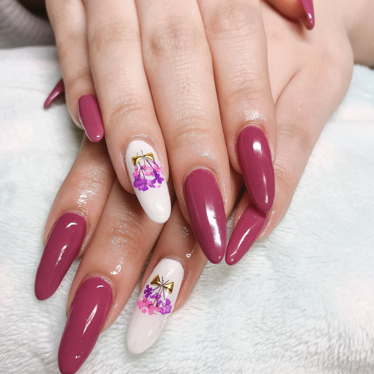 ハンド スーパーロング ホワイト ピンク Simple Nail 鈴のネイルデザイン No ネイルブック