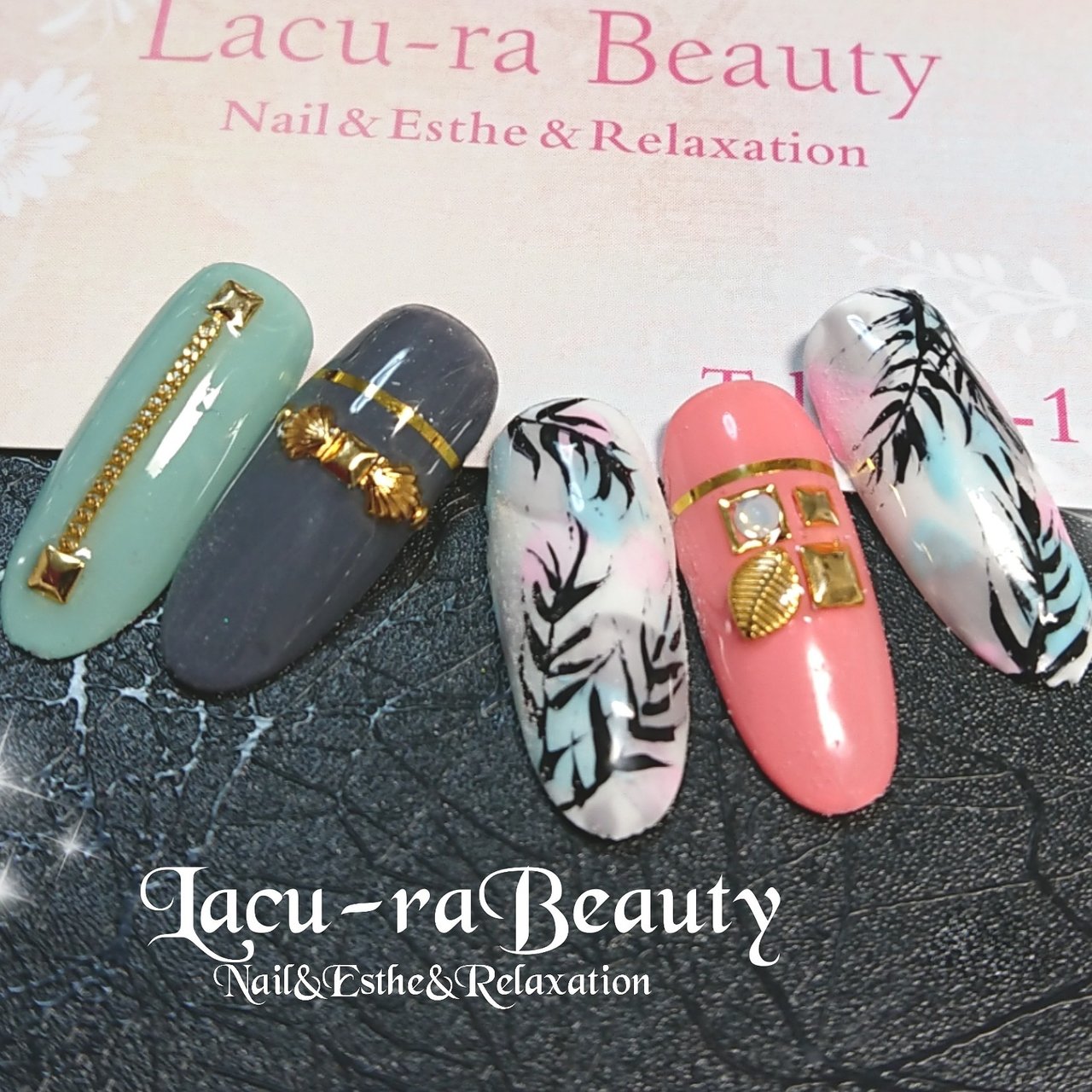 春 夏 旅行 海 ハンド Lacu Rabeauty Koharuのネイルデザイン No ネイルブック