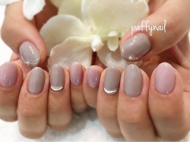 オールシーズン オフィス デート ハンド シンプル Paffynailのネイルデザイン No ネイルブック