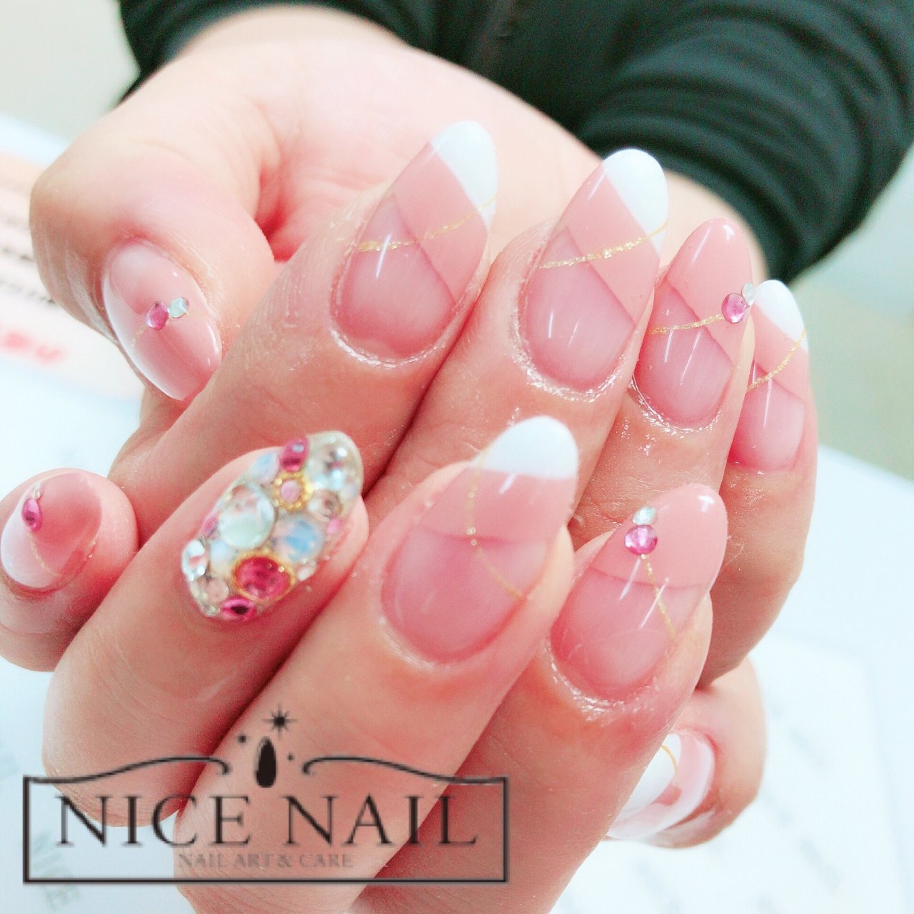 春 オールシーズン パーティー 女子会 ハンド Nicenail Funabashiのネイルデザイン No ネイルブック