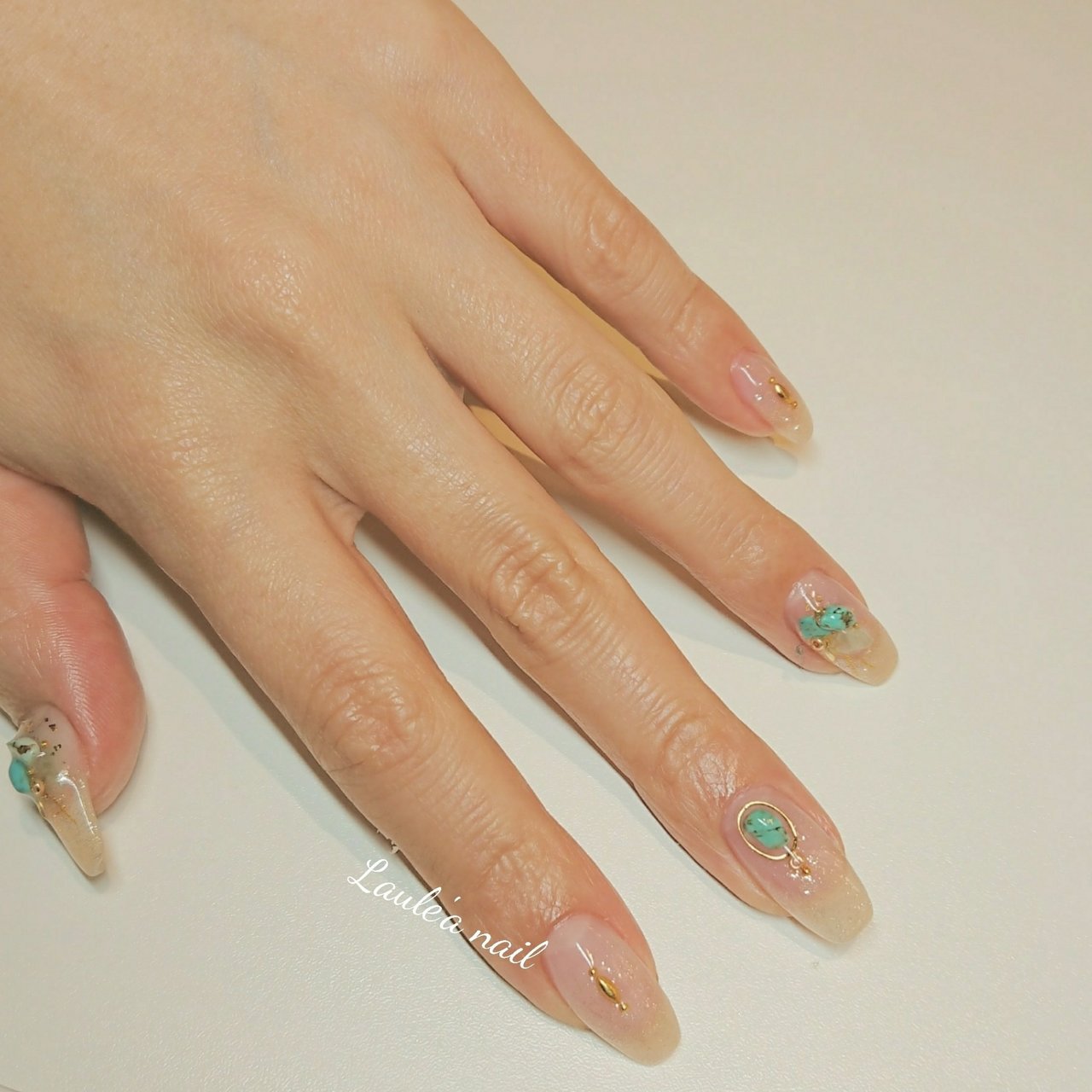 春 夏 オールシーズン 海 ハンド Arisa Lauleanail のネイルデザイン No ネイルブック