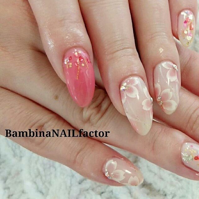 春 オールシーズン ブライダル ハンド シンプル Bambinanailfactorkiyokoのネイルデザイン No ネイル ブック