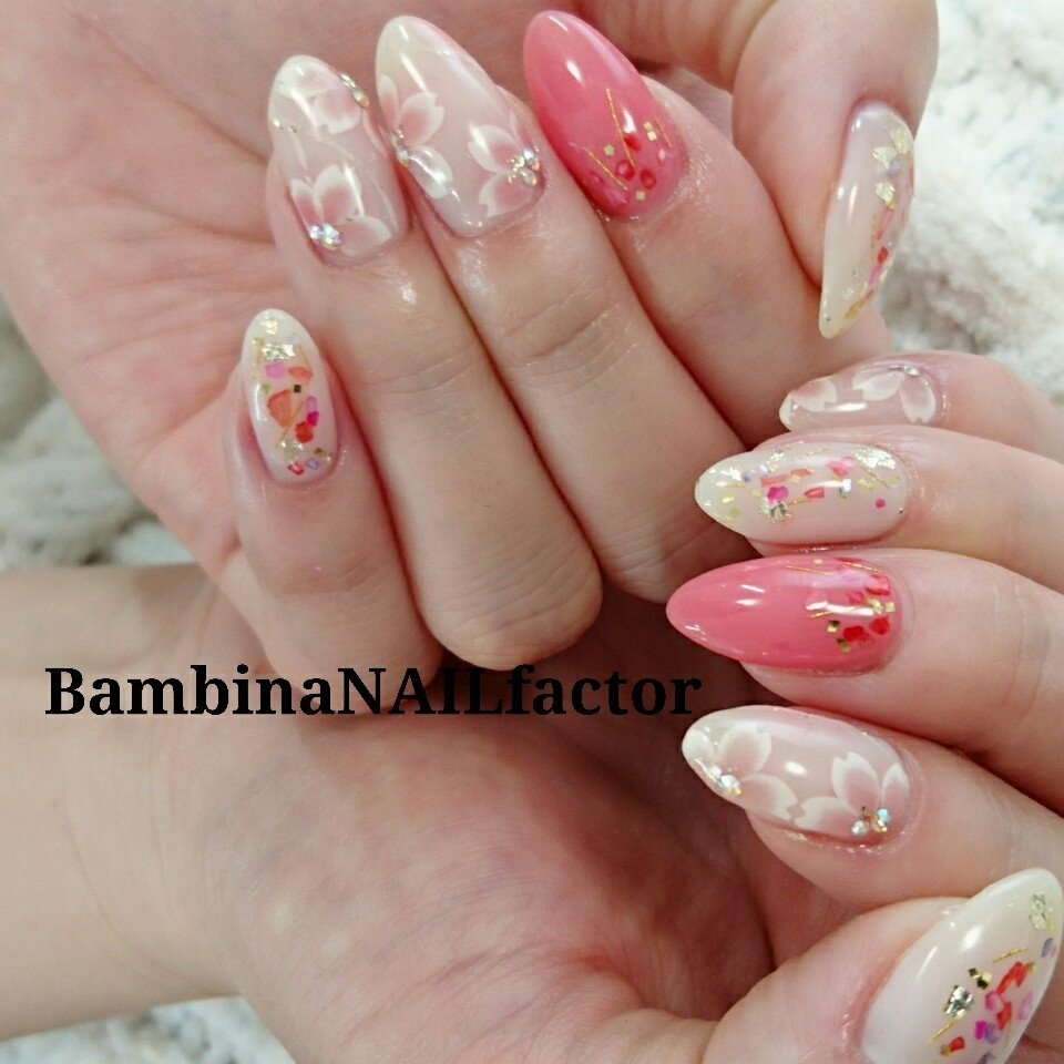 春 オールシーズン ブライダル ハンド シンプル Bambinanailfactorkiyokoのネイルデザイン No ネイル ブック