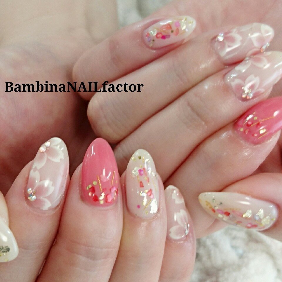 春 オールシーズン ブライダル ハンド シンプル Bambinanailfactorkiyokoのネイルデザイン No ネイル ブック