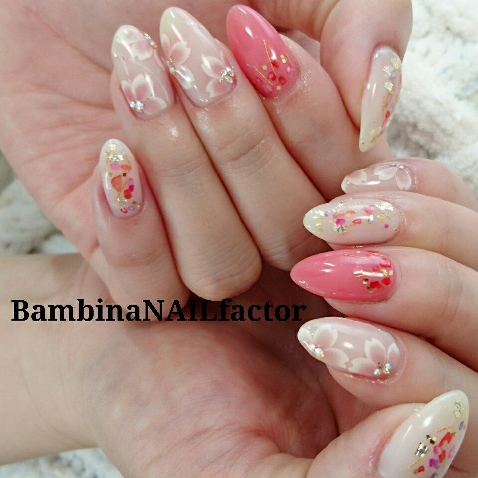 春 オールシーズン ブライダル デート ハンド Bambinanailfactorkiyokoのネイルデザイン No 3071436 ネイルブック