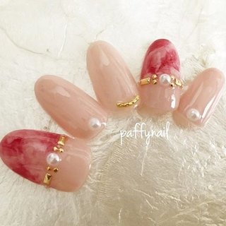 ♡タイダイとニットの大人ネイル♡ ネイルチップ ハンドメイド