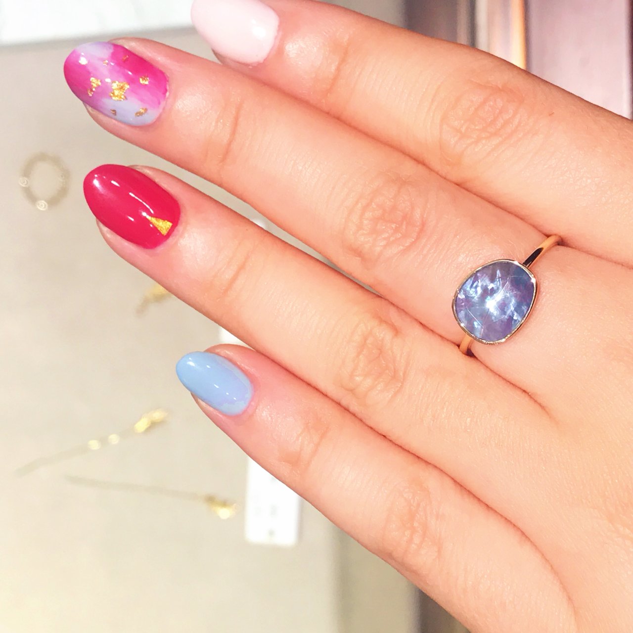 春 冬 ハンド ジェル Mdrgreenのネイルデザイン No ネイルブック