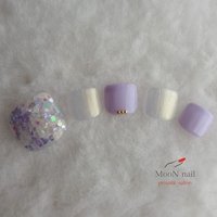 春 ペディキュア 紫陽花ネイルのネイルデザイン ネイルブック