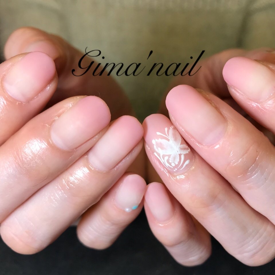 ハンド グラデーション マット ピンク ジェル Gima Nailのネイルデザイン No ネイルブック