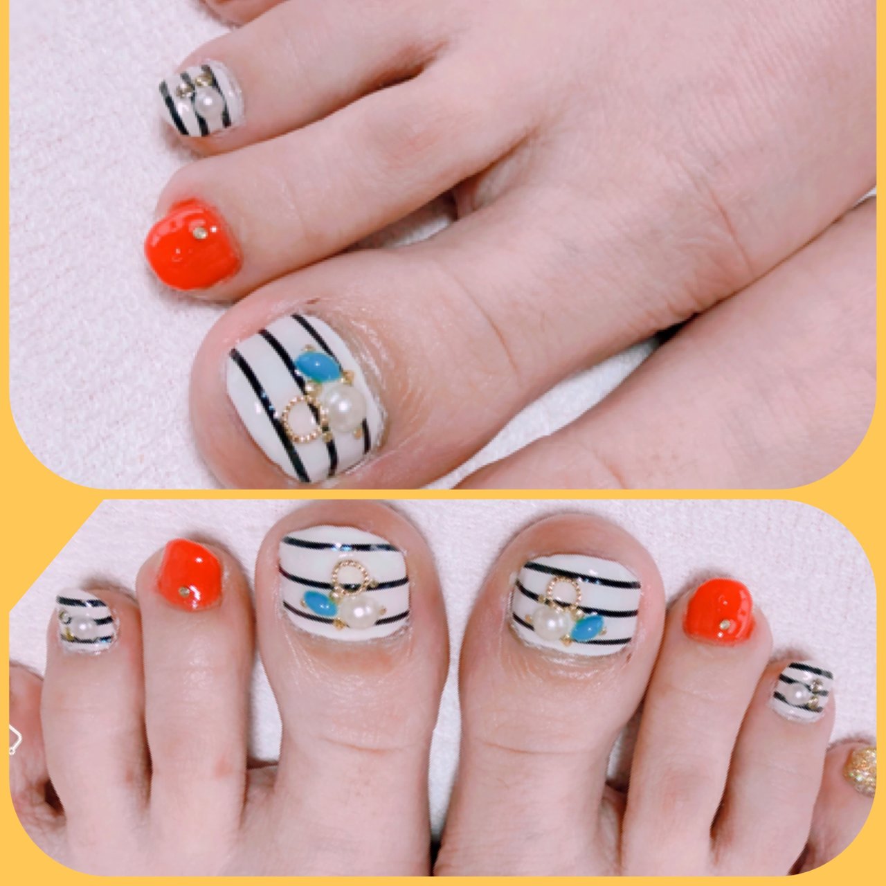 春 夏 リゾート デート フット Nail House Y ネイルハウスワイのネイルデザイン No ネイルブック