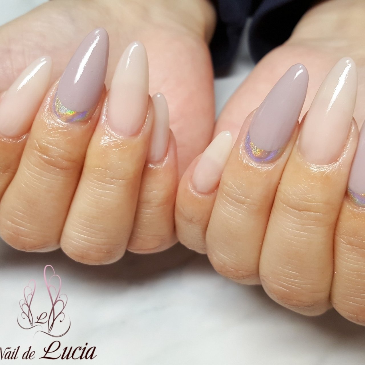 オールシーズン オフィス 女子会 ハンド フレンチ Nail De Lucia Yukaのネイルデザイン No ネイルブック