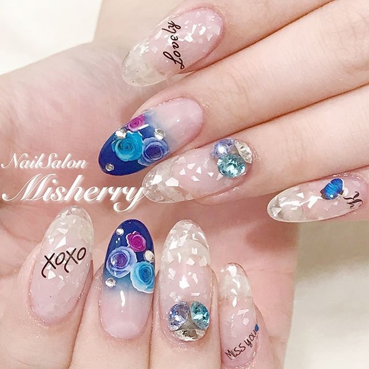 夏 七夕 海 パーティー ハンド Nailsalon Misherryのネイルデザイン No ネイルブック