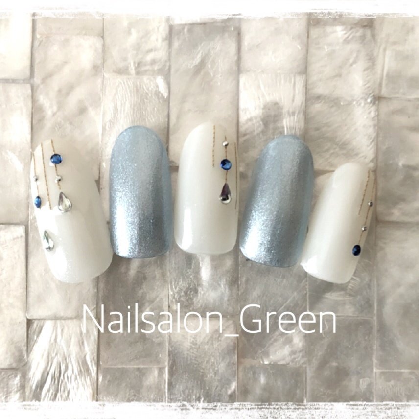 春 梅雨 女子会 ハンド シンプル Nailsalon Greenのネイルデザイン No ネイルブック