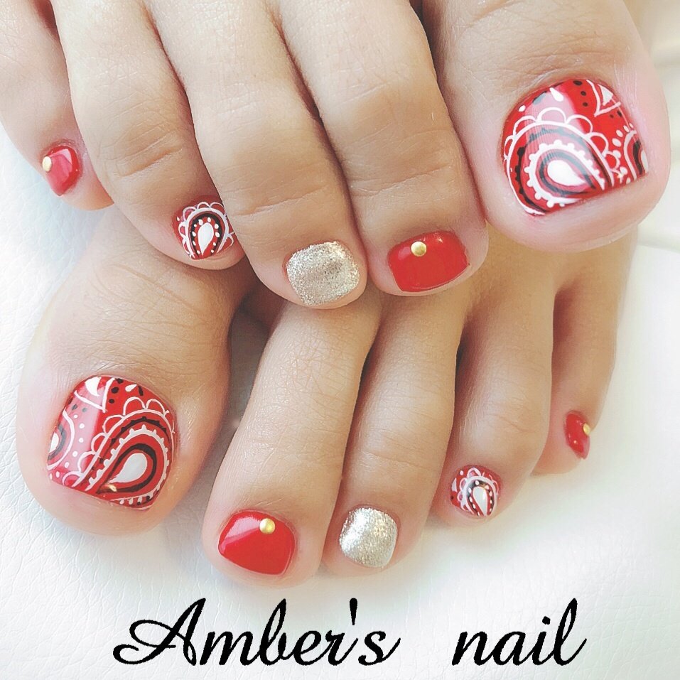 夏 旅行 デート 女子会 フット Amber S Nail アンバーズネイルのネイルデザイン No ネイルブック