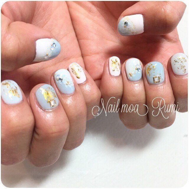 春 夏 海 リゾート ハンド 宇都宮ニュアンスネイル専門𓇼leaaloha レアアロハ 𓇼のネイルデザイン No ネイルブック