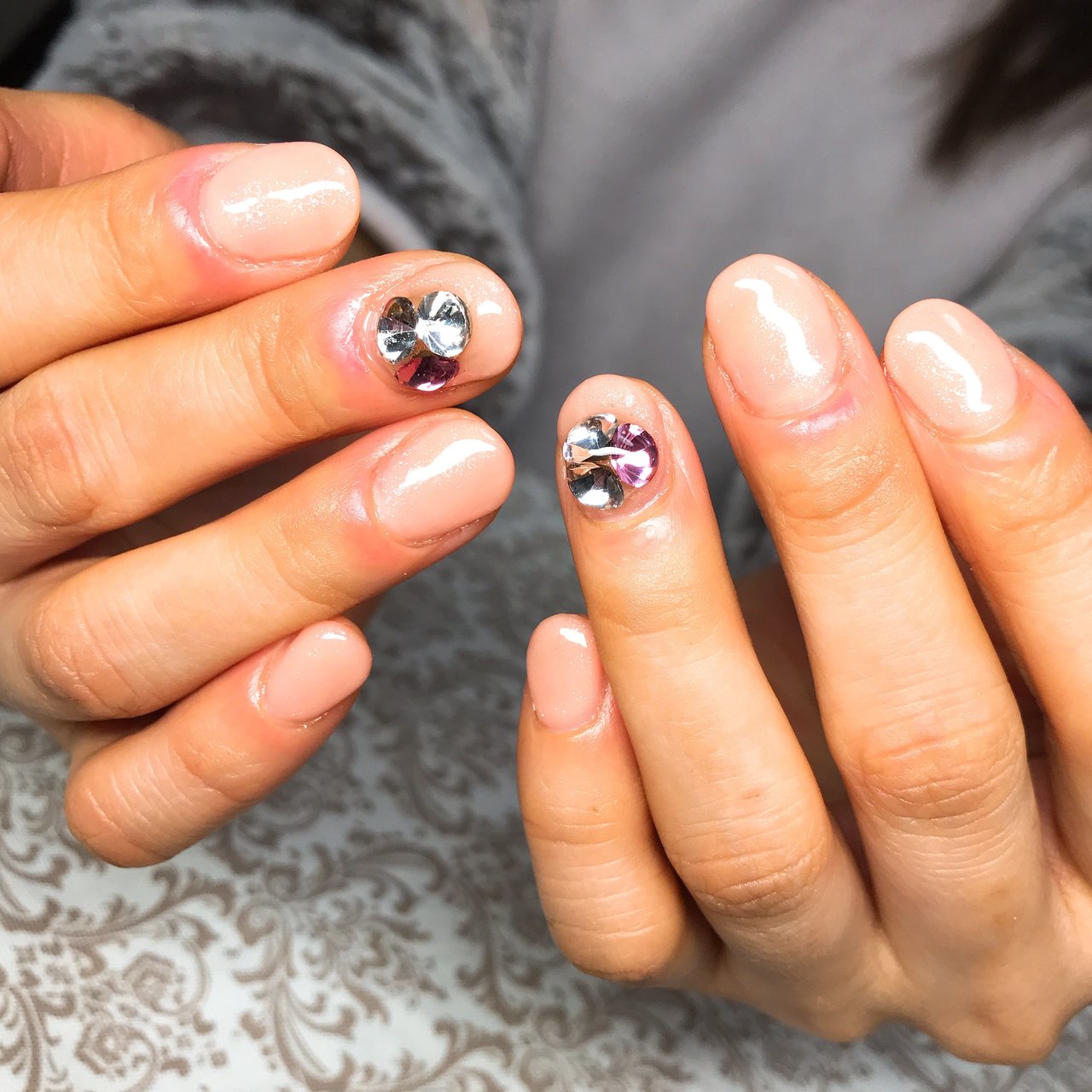 オールシーズン 女子会 ハンド シンプル ショート M Nailのネイルデザイン No ネイルブック