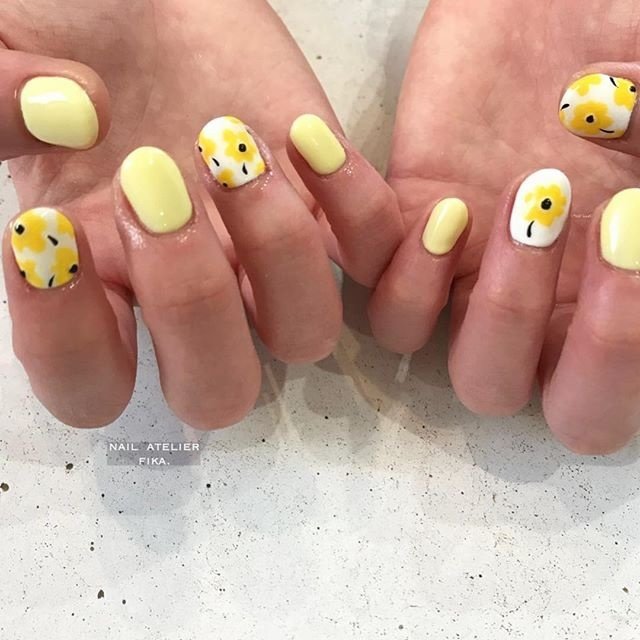 夏 オールシーズン 浴衣 女子会 ハンド Fika Nailartのネイルデザイン No ネイルブック