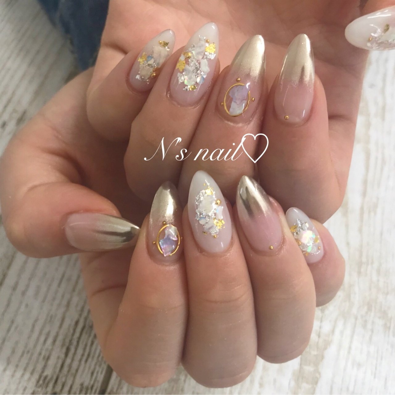 夏 オールシーズン 旅行 海 ハンド Ns Nailのネイルデザイン No ネイルブック