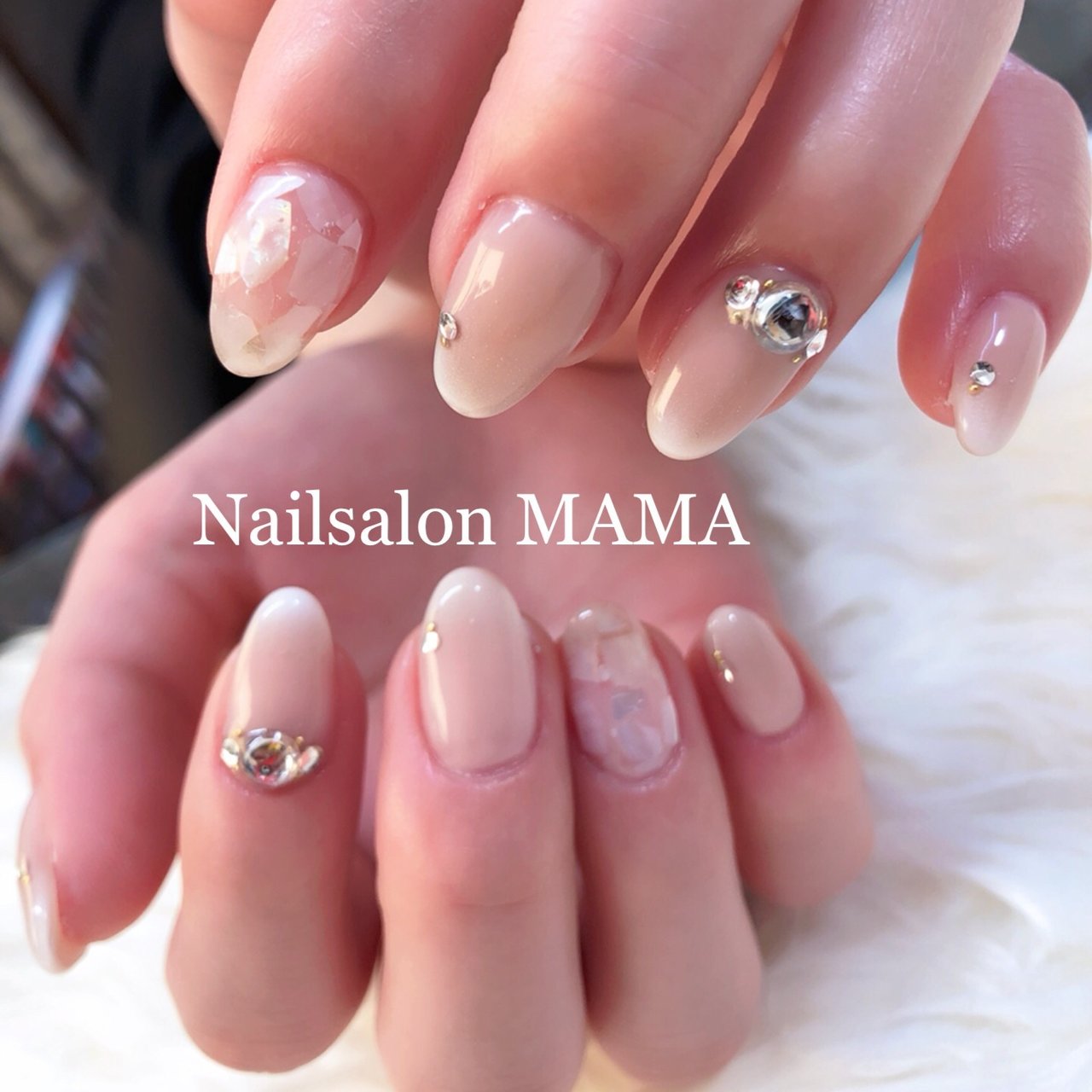 オールシーズン オフィス ブライダル デート ハンド Nailsalon Mamaのネイルデザイン No ネイルブック