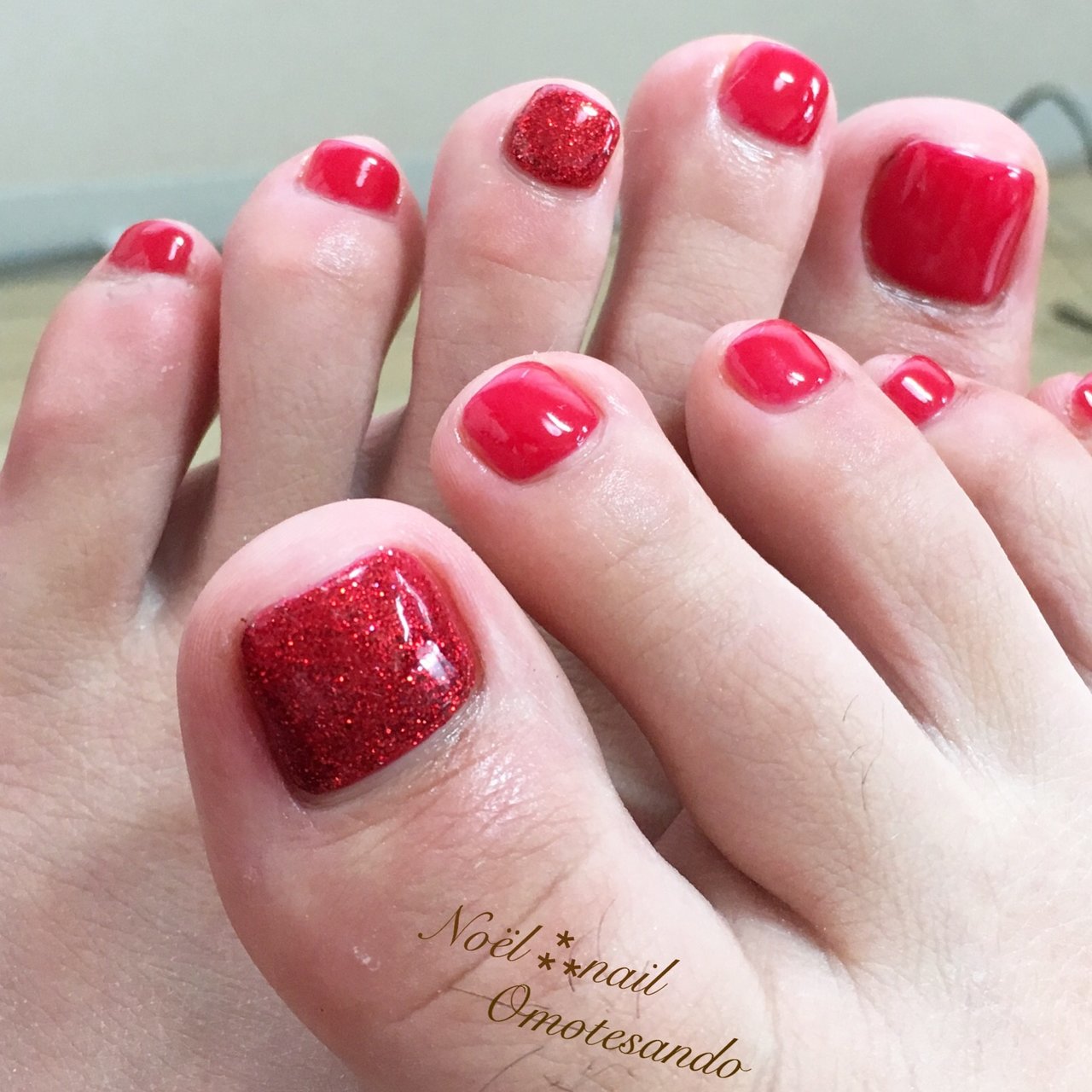 夏 オールシーズン デート 女子会 フット Nail Salon Noel表参道のネイルデザイン No ネイルブック