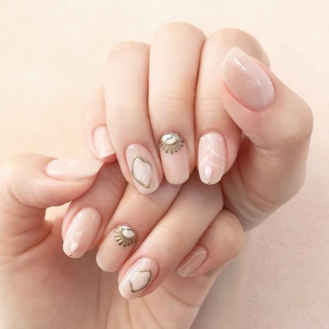 オールシーズン ハンド シンプル エスニック ショート M And Nail Mihoのネイルデザイン No ネイルブック