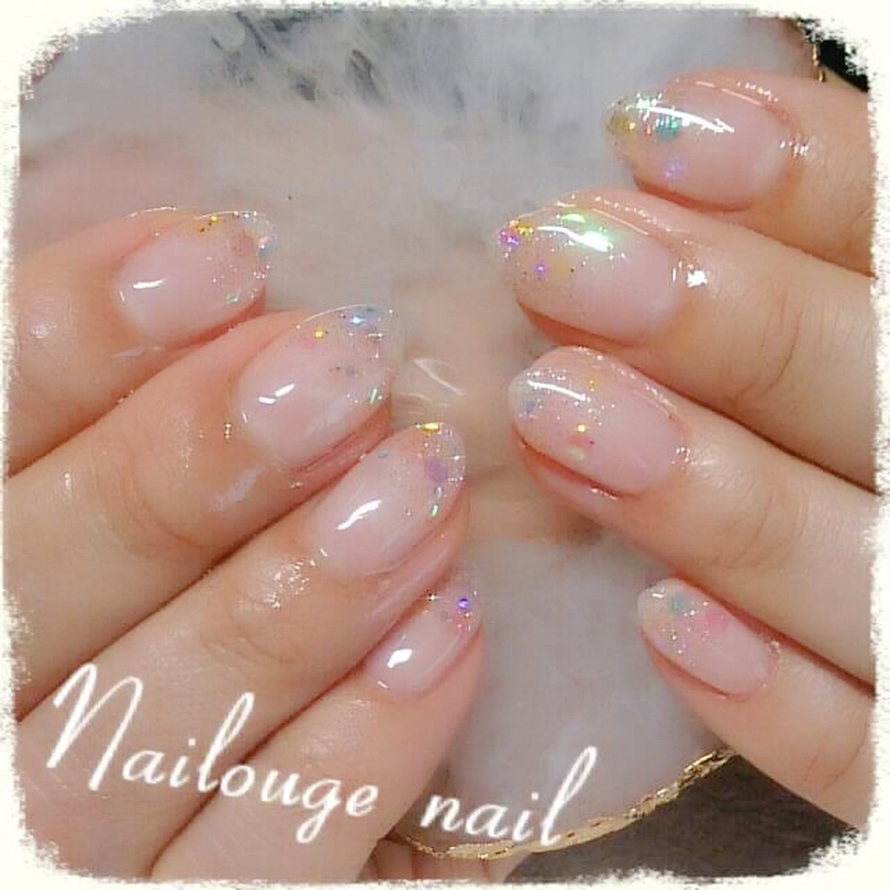 春 夏 デート ハンド ホログラム Nailsalon Nailougeのネイルデザイン No ネイルブック