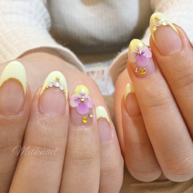 春のパンジーネイル特集 大人っぽくも可愛くも