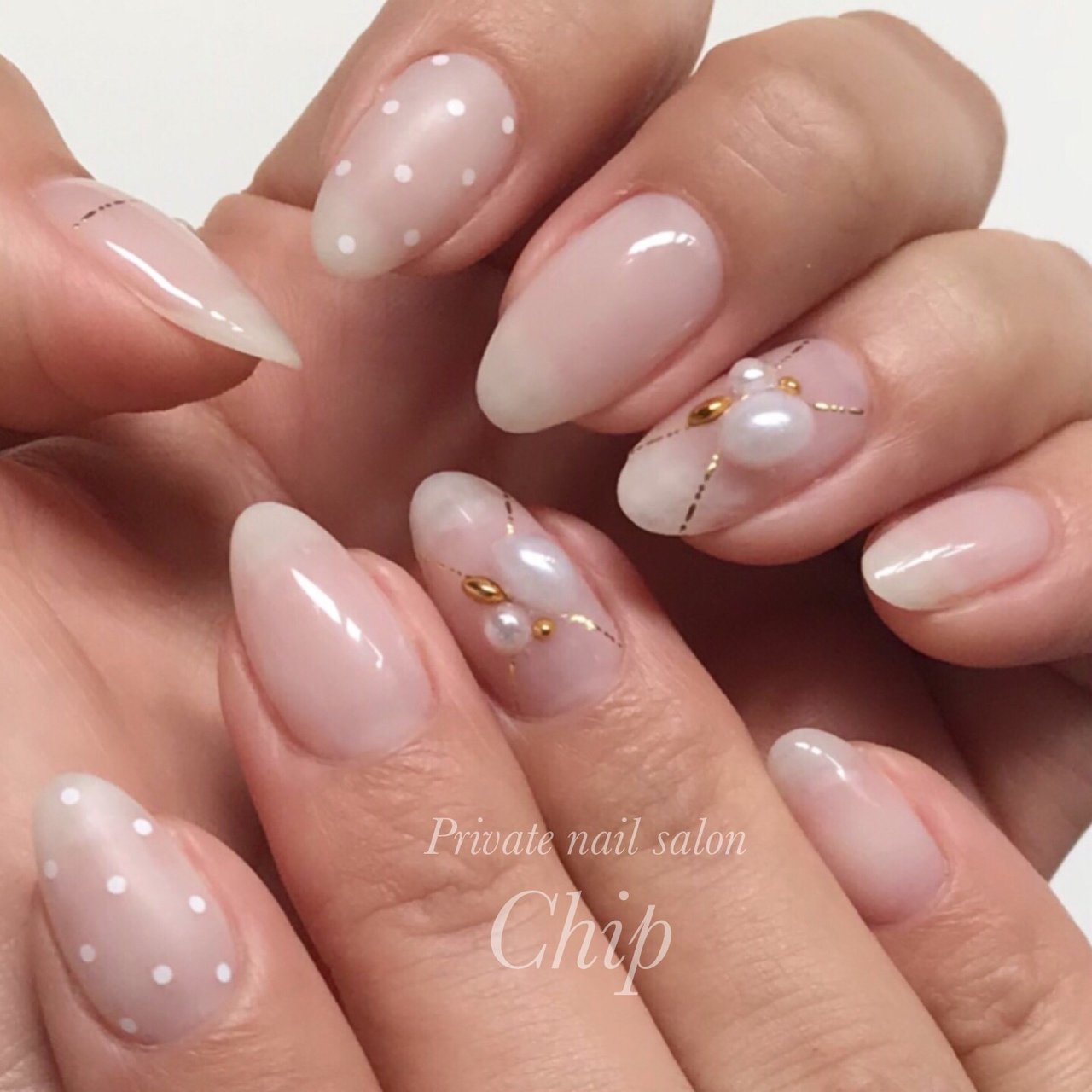 春 夏 オールシーズン オフィス ハンド Nailsalon Chipのネイルデザイン No ネイルブック