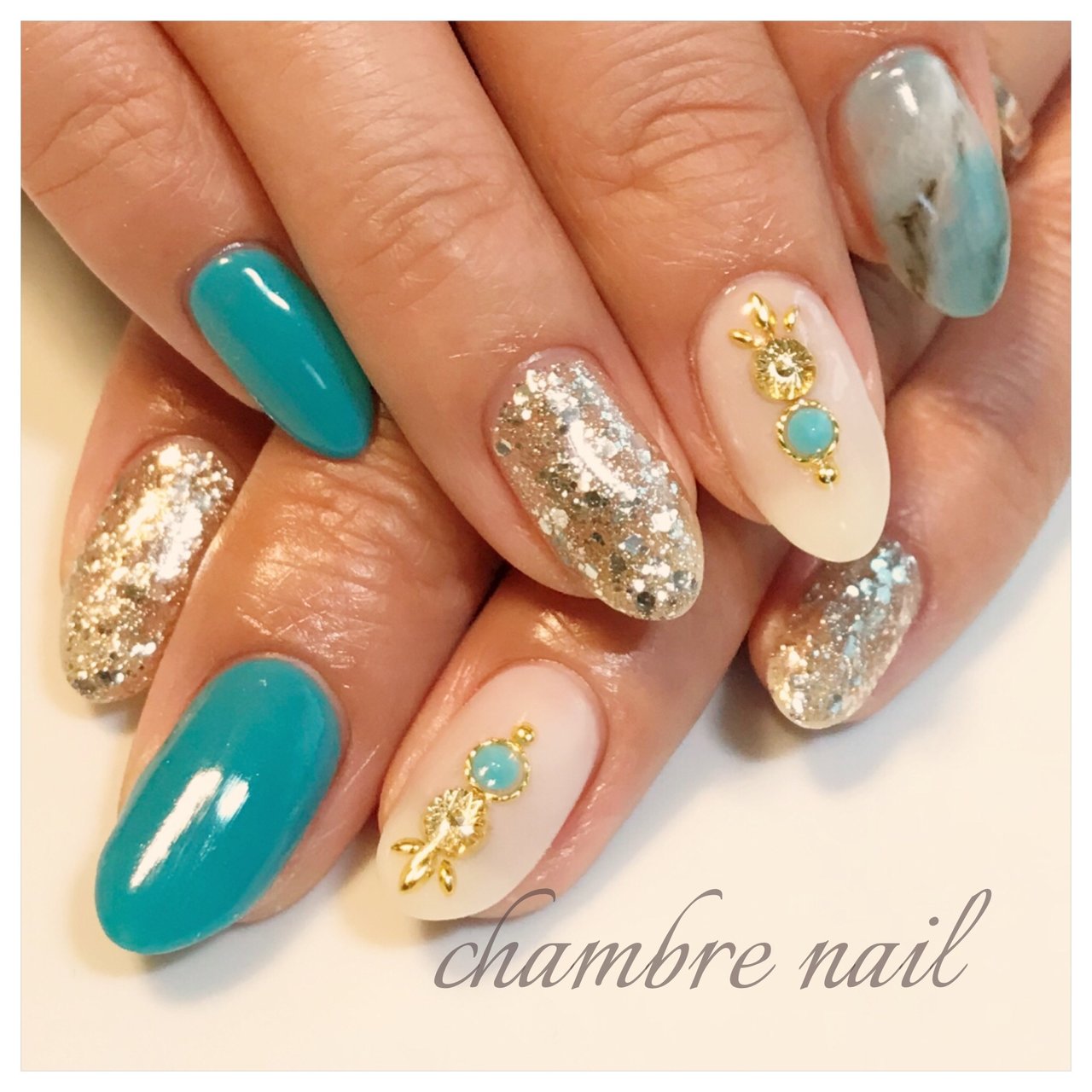 夏 海 リゾート 女子会 ハンド Chambre Nailのネイルデザイン No ネイルブック