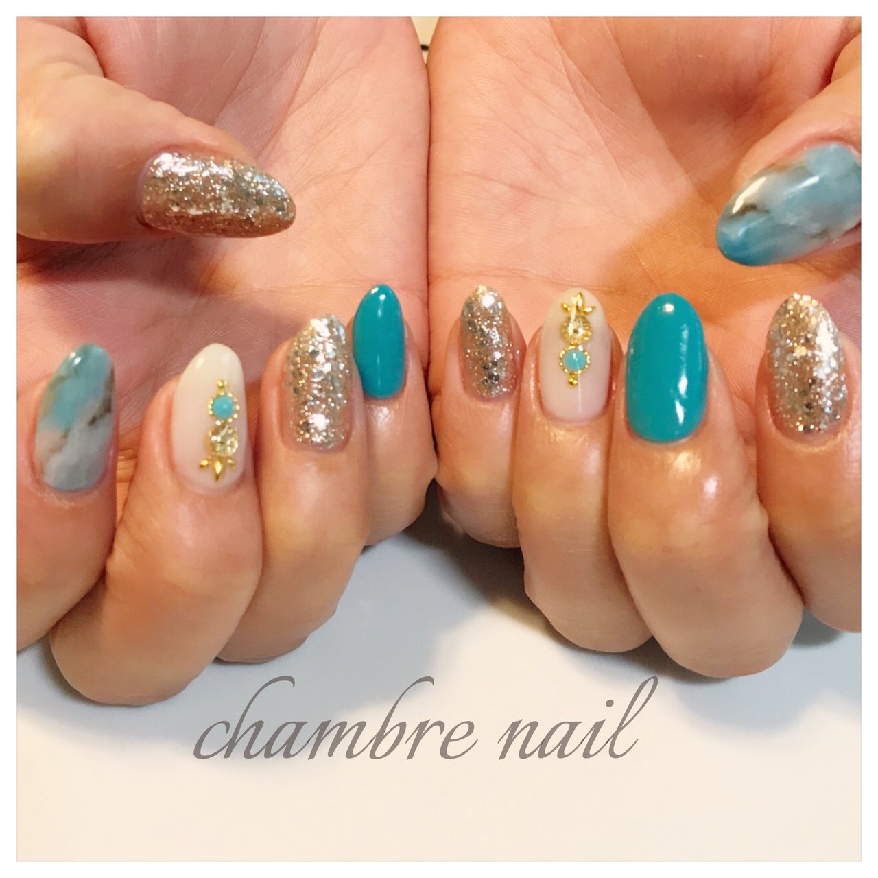 夏 海 リゾート 女子会 ハンド Chambre Nailのネイルデザイン No ネイルブック