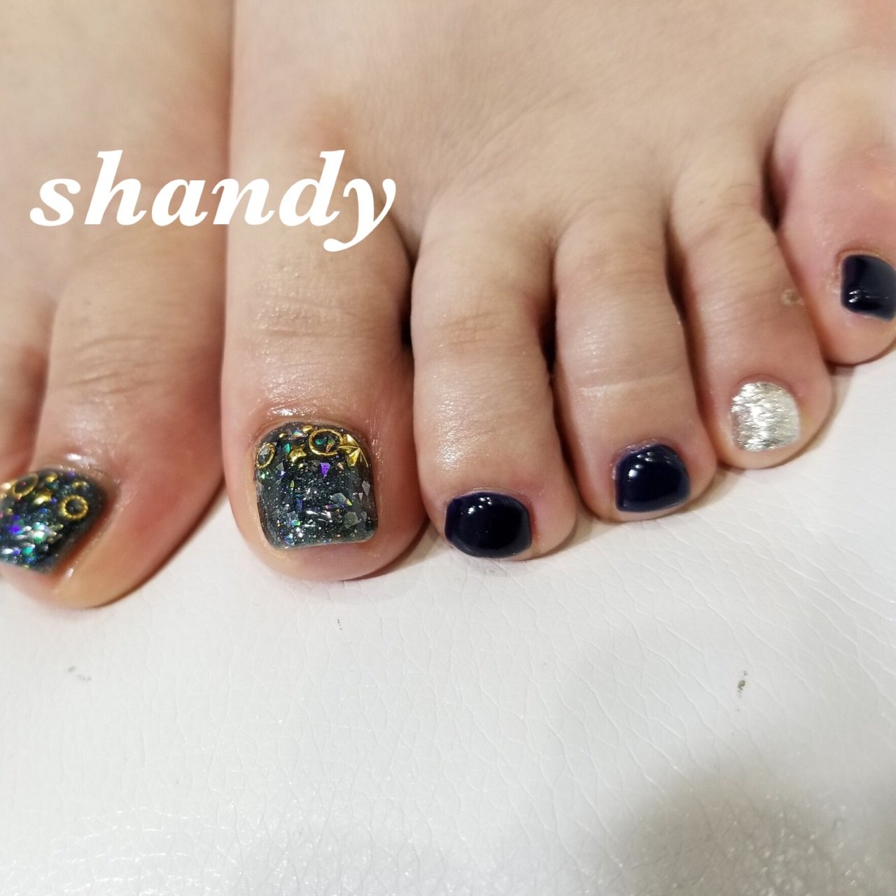 夏 オールシーズン ライブ 女子会 フット Nailsalon Shandyのネイルデザイン No ネイルブック