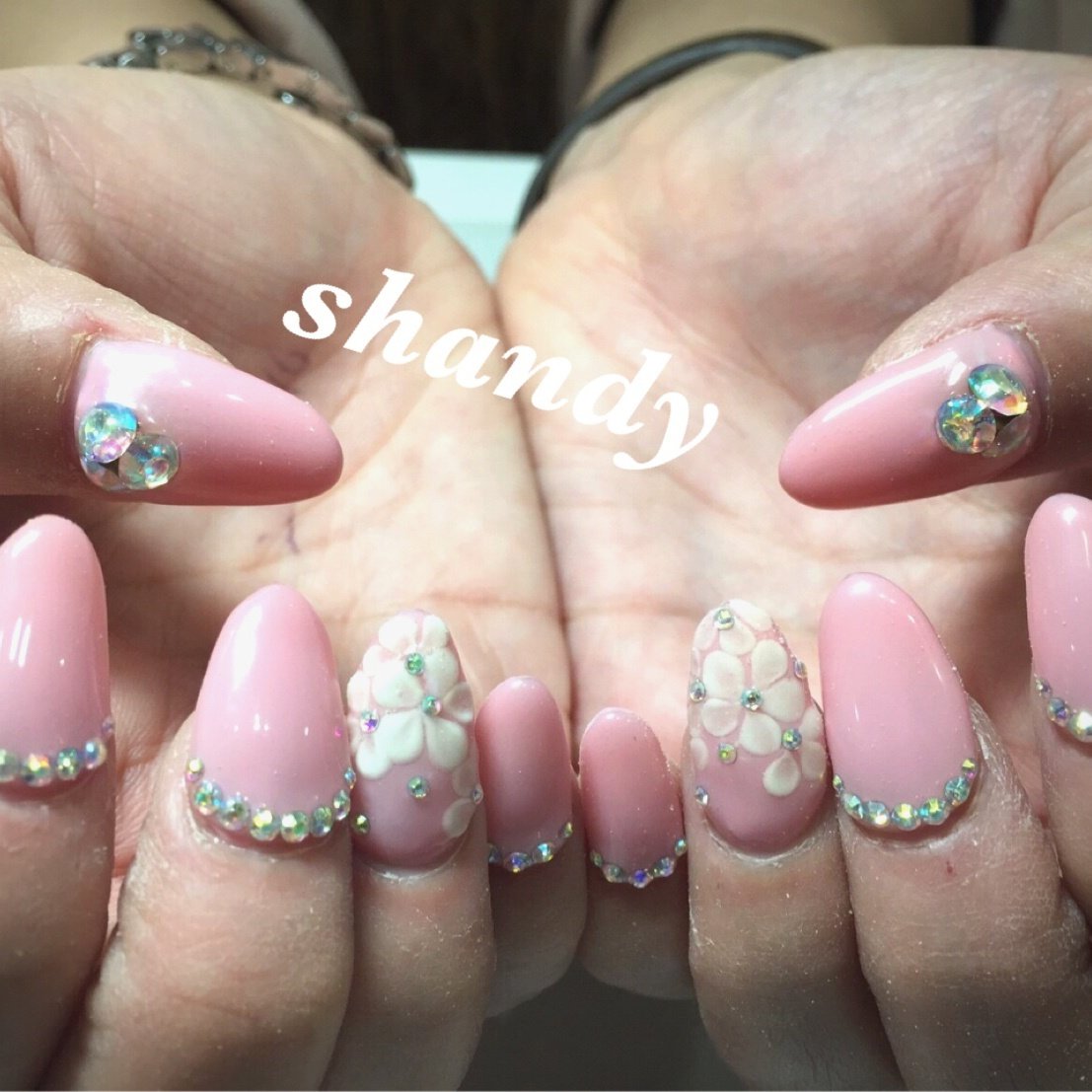 春 夏 オールシーズン 女子会 ハンド Nailsalon Shandyのネイルデザイン No ネイルブック