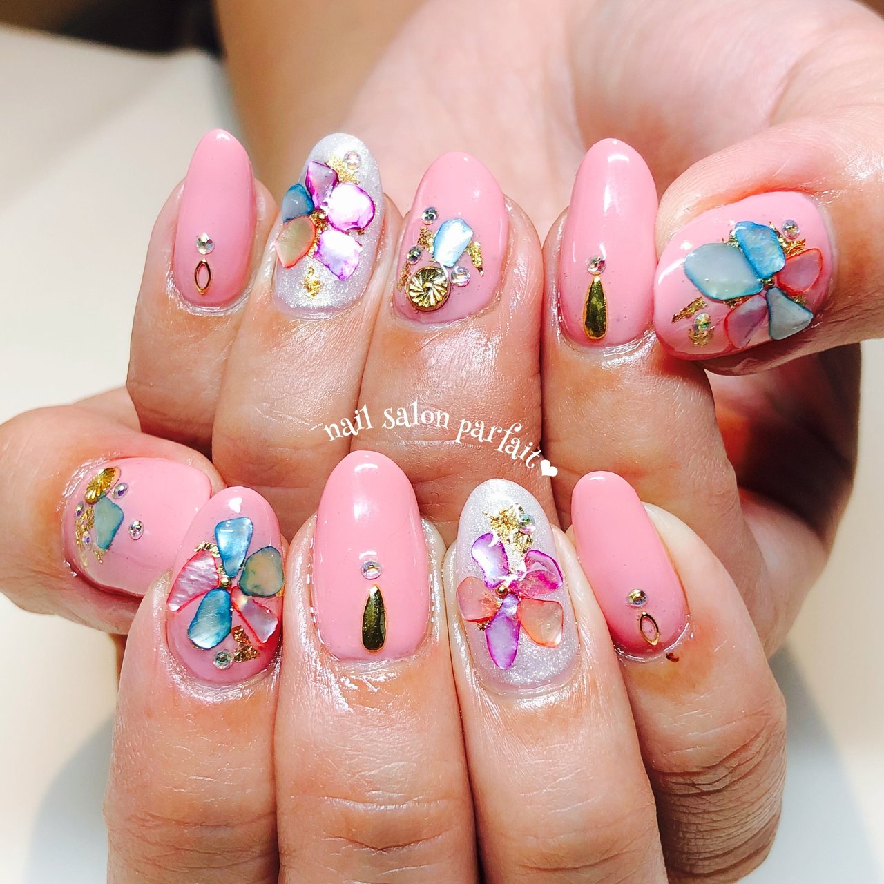 春 オールシーズン パーティー デート ハンド Nail Salon Parfait 昭島のネイルデザイン No ネイルブック