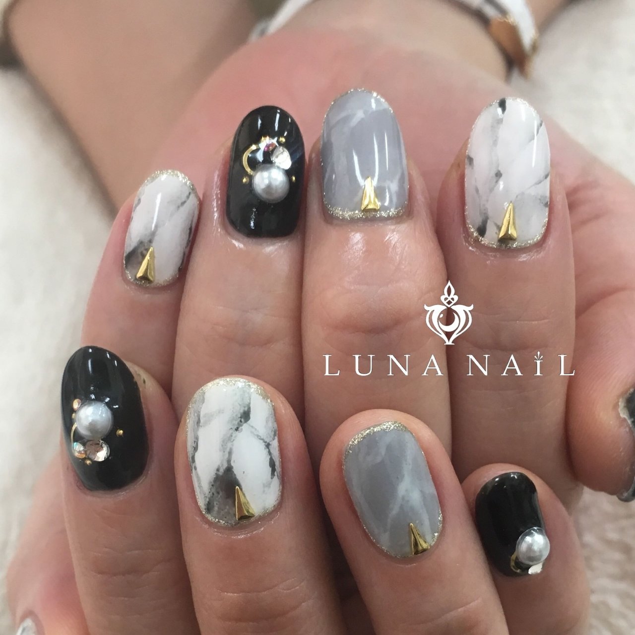 オールシーズン 旅行 海 リゾート ハンド Luna Nail のネイルデザイン No ネイルブック