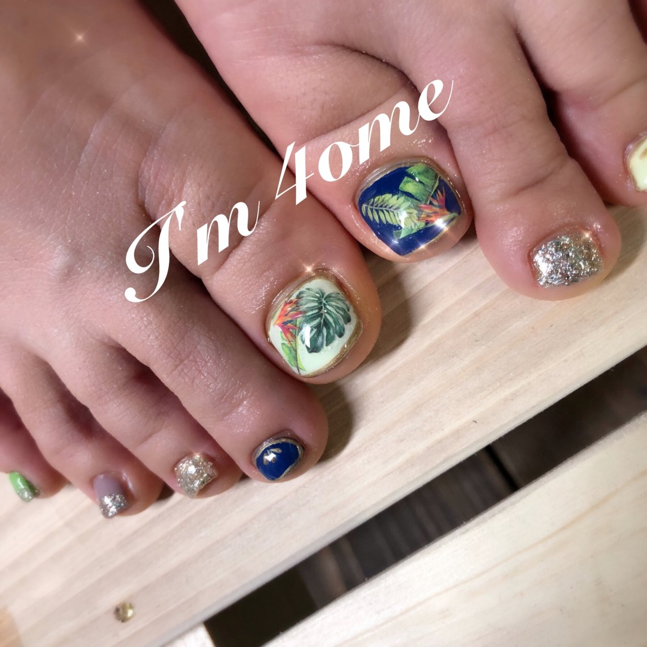 春 夏 海 リゾート フット Hitomiのネイルデザイン No ネイルブック