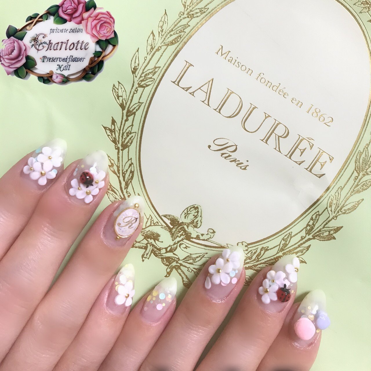 春 夏 オールシーズン 旅行 ハンド Privatesalon Charlotteのネイルデザイン No ネイルブック