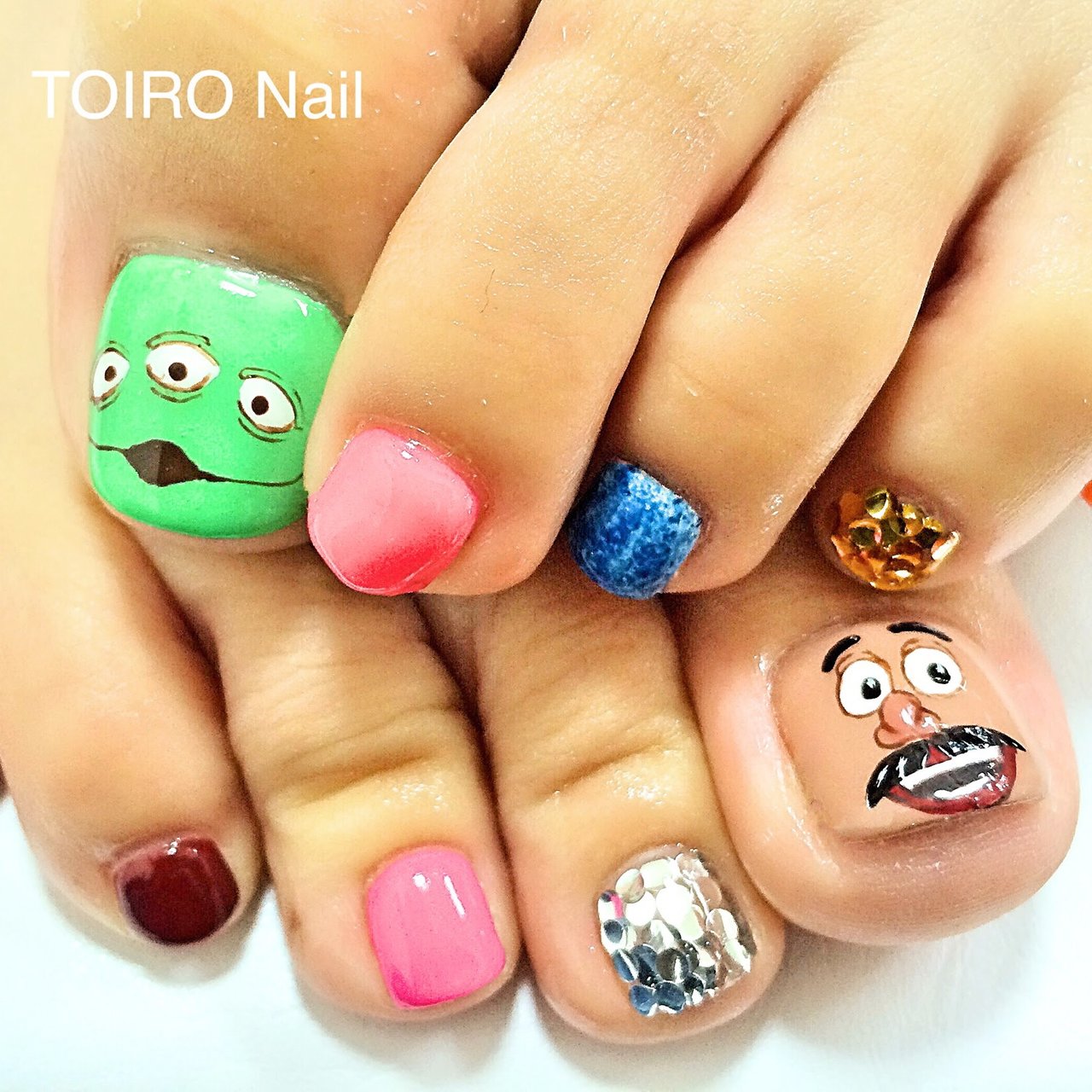 夏 フット ホログラム ラメ ワンカラー Toiro Nailのネイルデザイン No ネイルブック