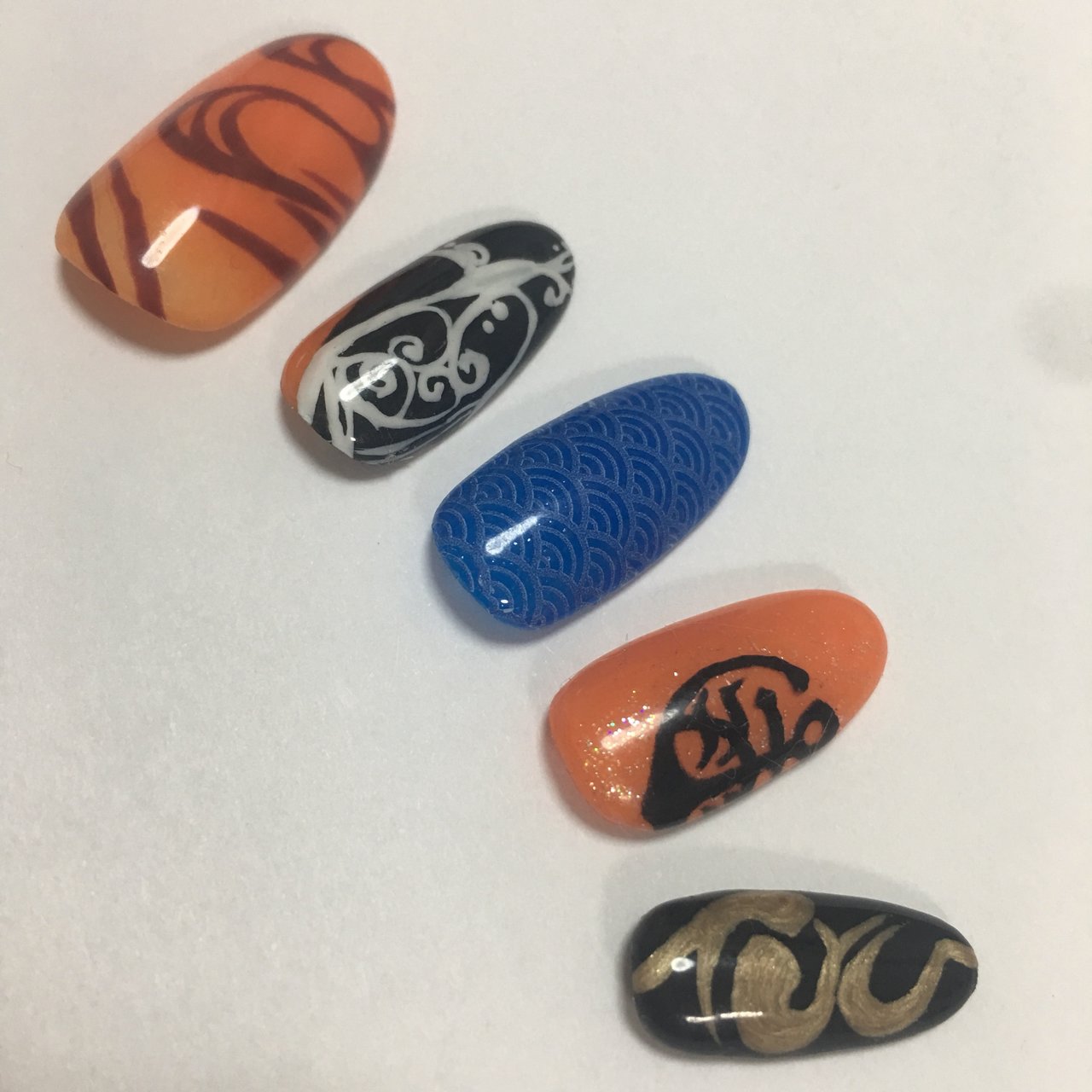 ハンド 痛ネイル ジェル ネイルチップ Naruseのネイルデザイン No