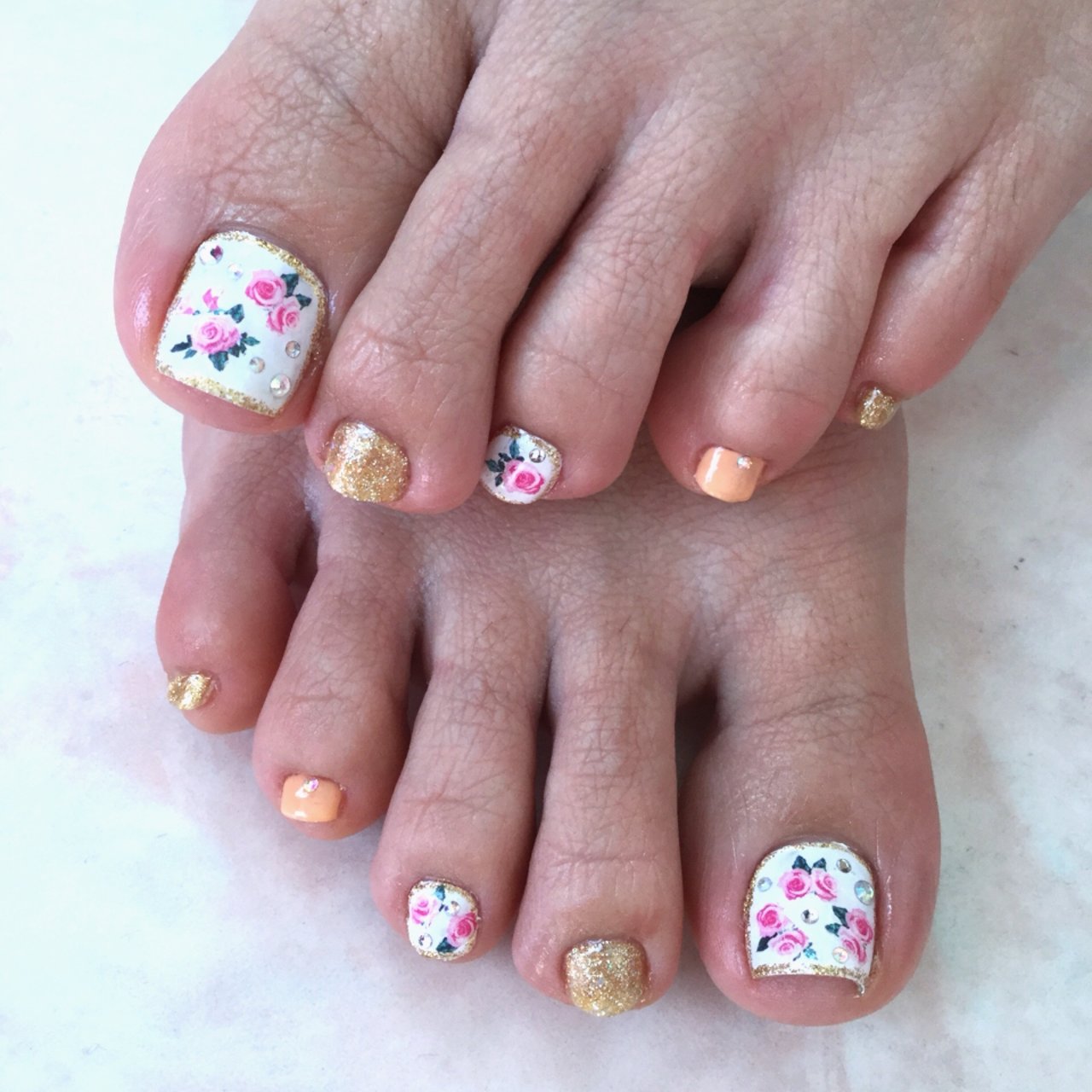 春 夏 秋 冬 フット Nailsalonroseのネイルデザイン No ネイルブック