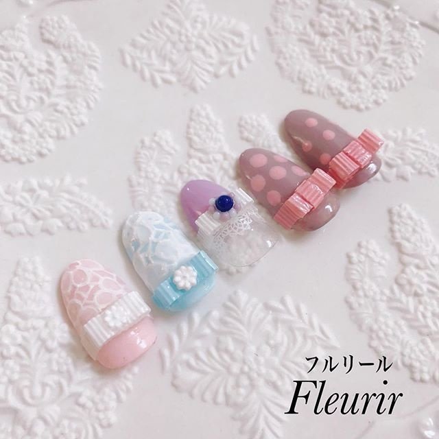 オールシーズン デート 女子会 ハンド フラワー Fleurir フルリール のネイルデザイン No ネイルブック