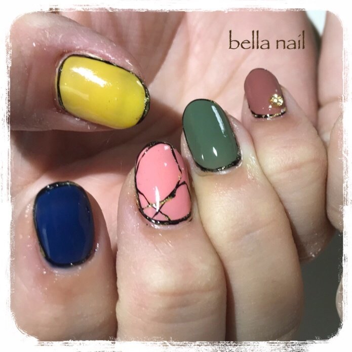 オールシーズン ハロウィン パーティー 女子会 シンプル Bella Nail ベラ ネイル のネイルデザイン No ネイルブック