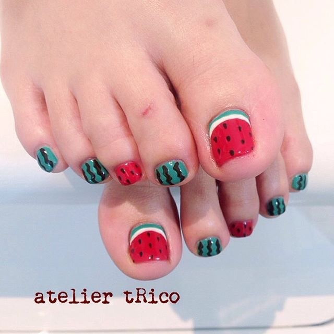 フット - atelier_tRicoのネイルデザイン[No.3121480]｜ネイルブック