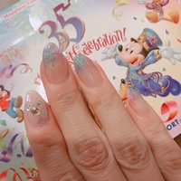 35周年ディズニーネイルのネイルデザイン ネイルブック